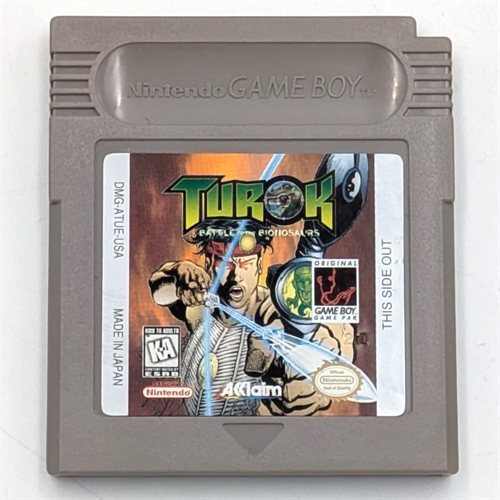 Turok Battle of the Dinosaurs - Cartridge - (USA) - Gameboy Original (A Grade) (Genbrug)